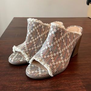 London Rag Open Toe Clogs